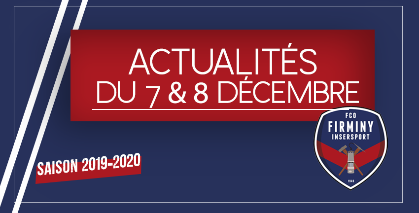 ACTUALITÉS WEEK-END 01 et 08 DÉCEMBRE 2019