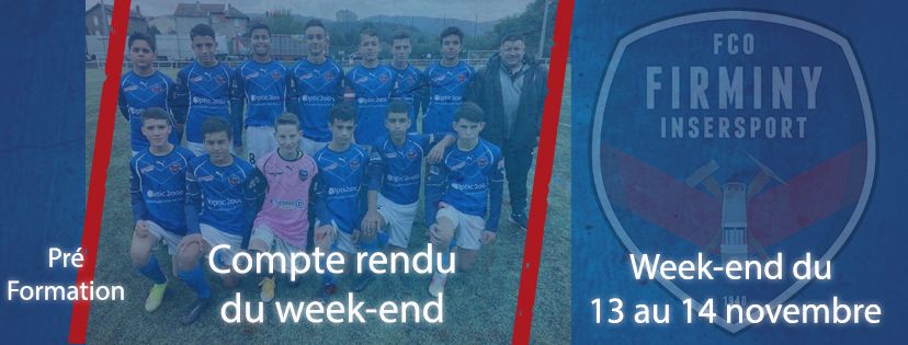 COMPTE-RENDU DU WEEK-END 13-14 NOVEMBRE PREFORMATION