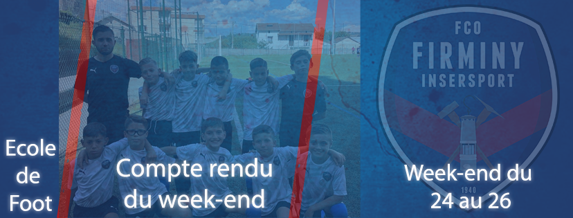 Compte rendu du week-end : école de foot