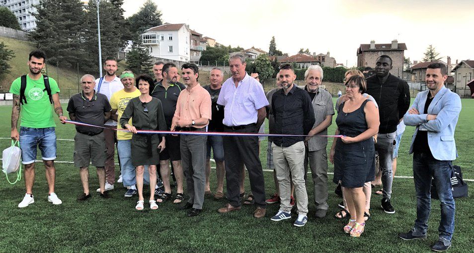 Inauguration de la nouvelle pelouse au Stade du Soleil - Firminy