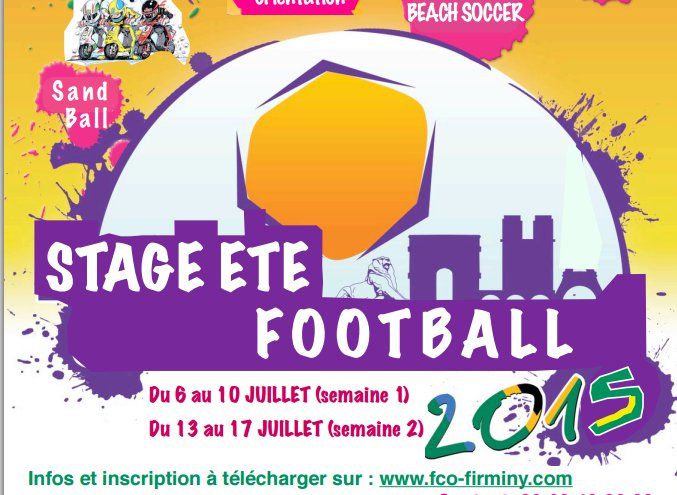 Infos : Stage été 2015