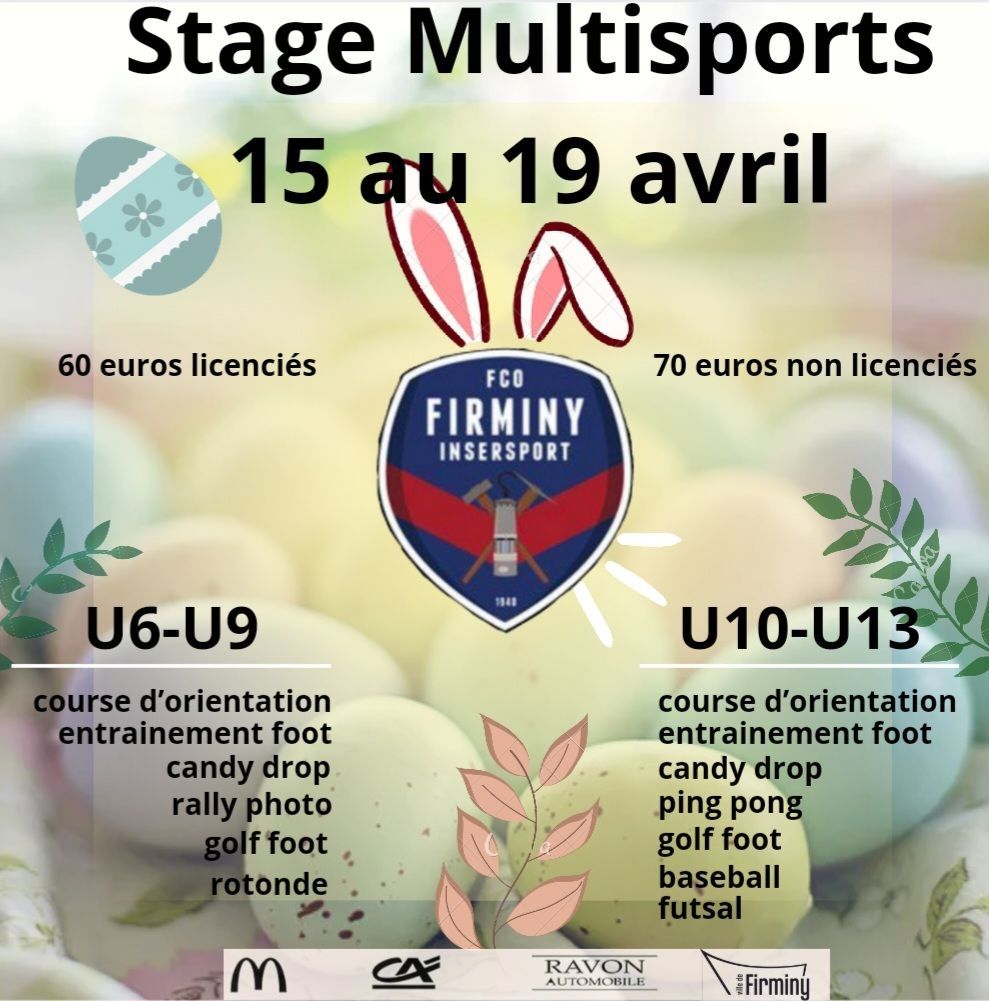 STAGES PÂQUES